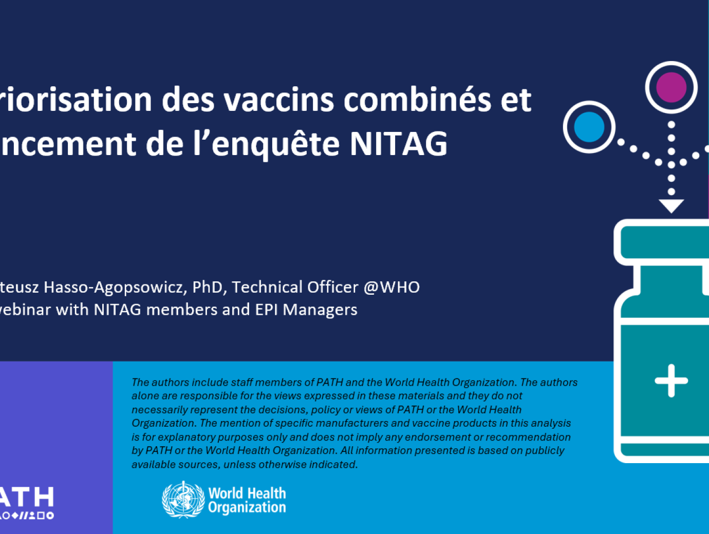 Priorisation des vaccins combinés et lancement de l’enquête NITAG